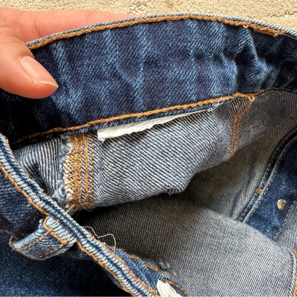 ✨ Zara Authentic Denim Button Down High Rise Blue Jean Skirt - Picture 8 of 10